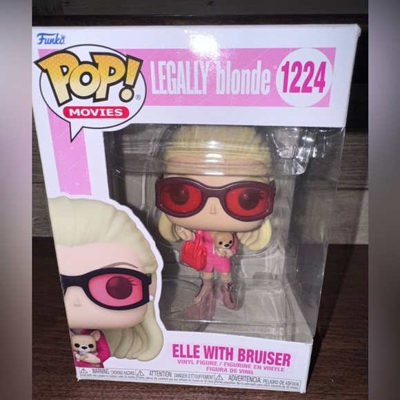 Super CuteFunko Pop Movies Legally Blonde Vinyl Figure Elle with Bruiser #1224 - Picture 7 of 9